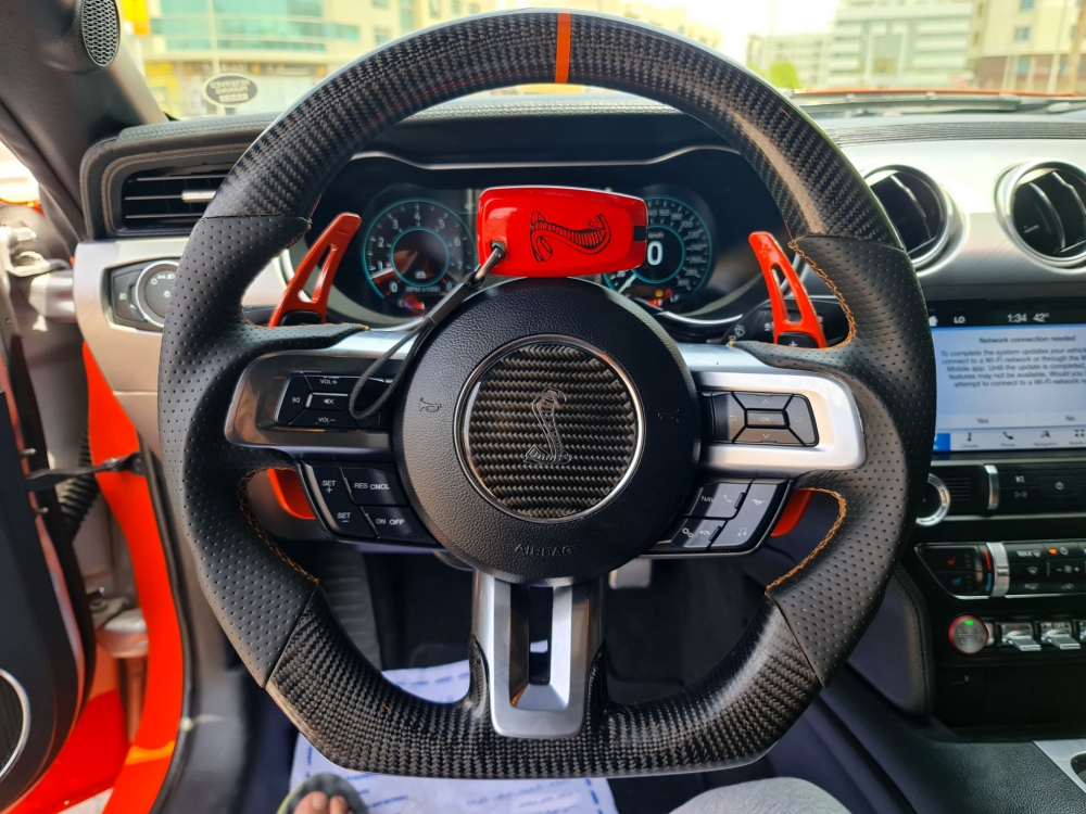 Orange Gué Mustang Shelby GT500 Cabriolet V8 2020